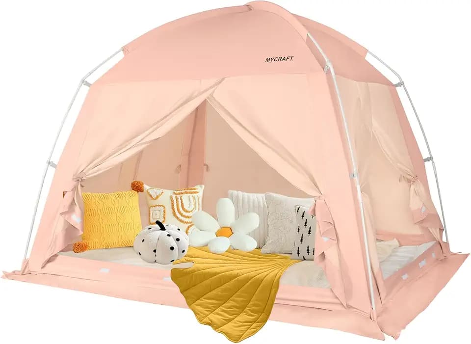 Bed Tent Canopy for Privacy, Light-Reducing,4 Doors