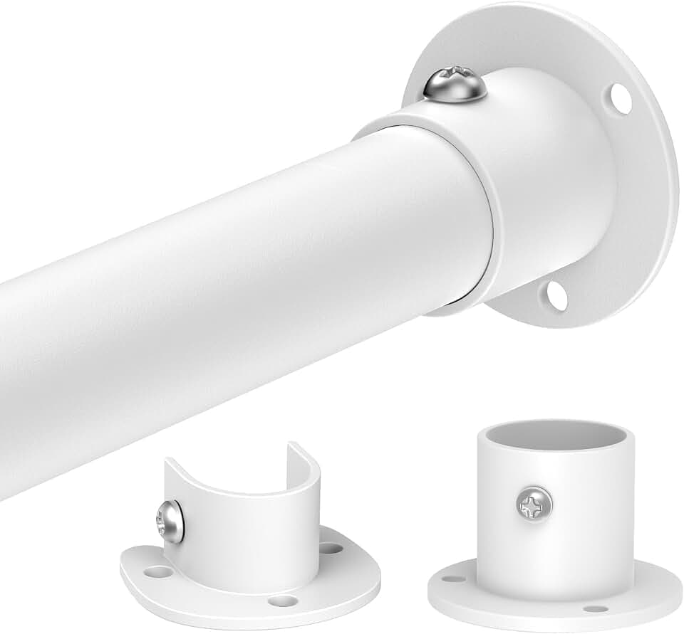 Closet Rod, 1.3" Heavy Duty Adjustable Hanging Rod 17-99 Inch
