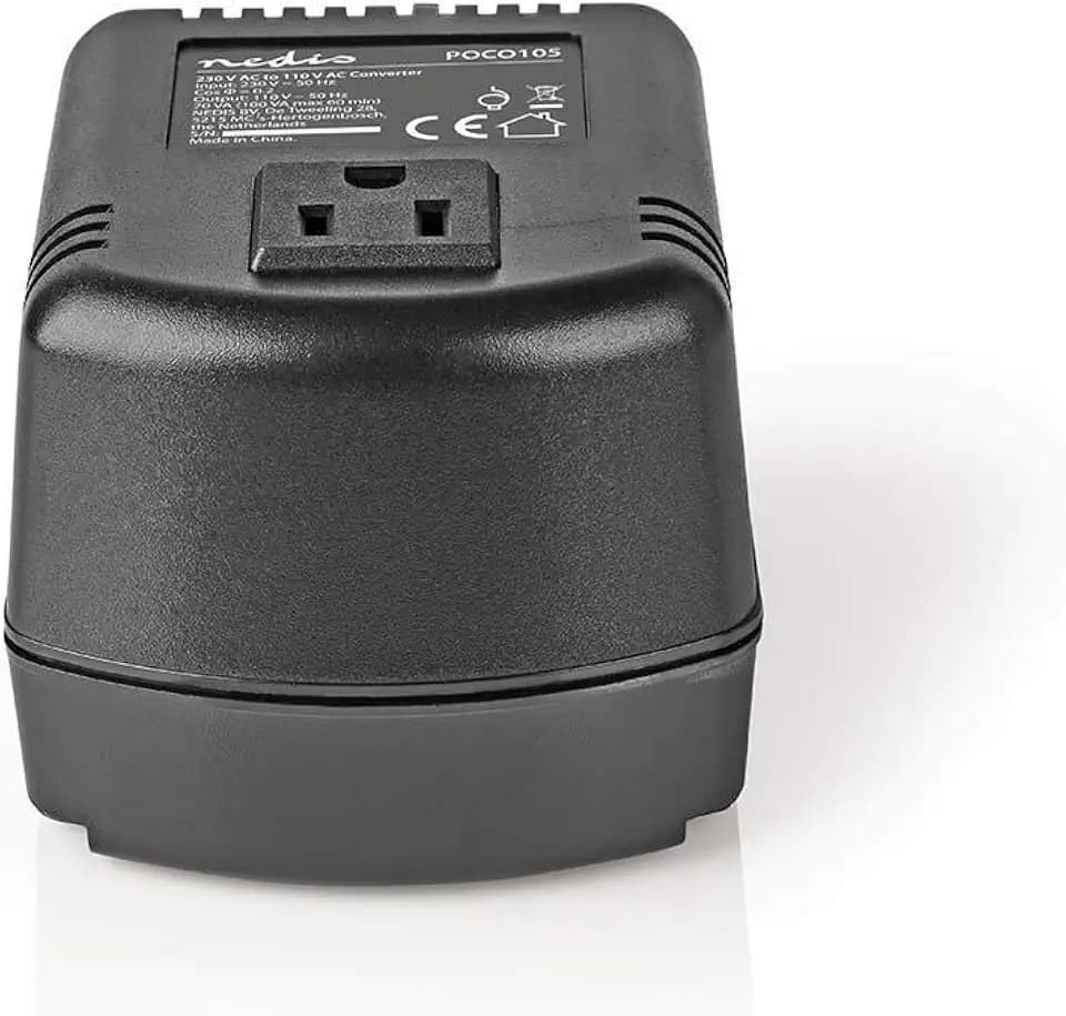 Stromwandler - Netzstromversorgung - 230 V AC 50 Hz - 100 W - Schutzkontakt - Schwarz