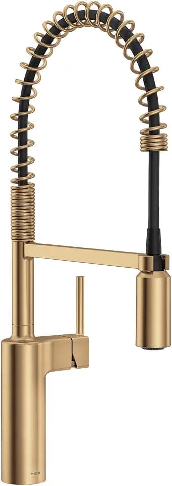 Moen Inara 87863BZG Spring Pulldown Kitchen Faucet, Bronzed Gold