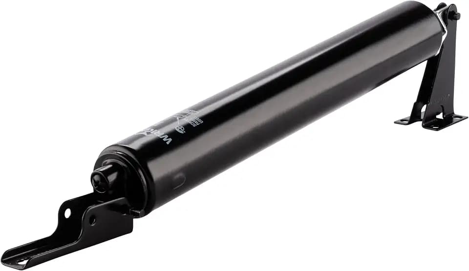 Wright Products Heavy-Duty Pneumatic Storm Door Closer – Durable, Adjustable, Quiet-Closing with Hold-Open Feature (Transitional, Black)