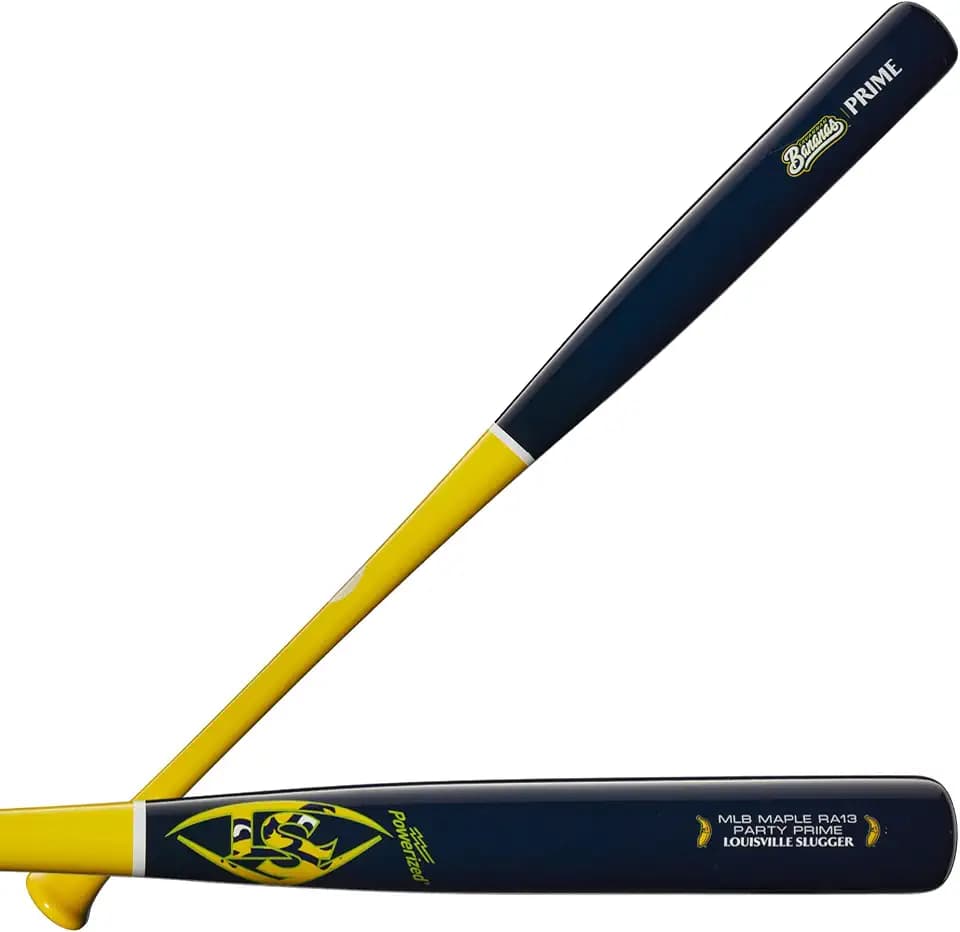 Louisville Slugger Pro Prime Savannah Bananas and Party Animals RA13 Maple Baseball Bats - 31", 32", 33", 33.5" and 34"