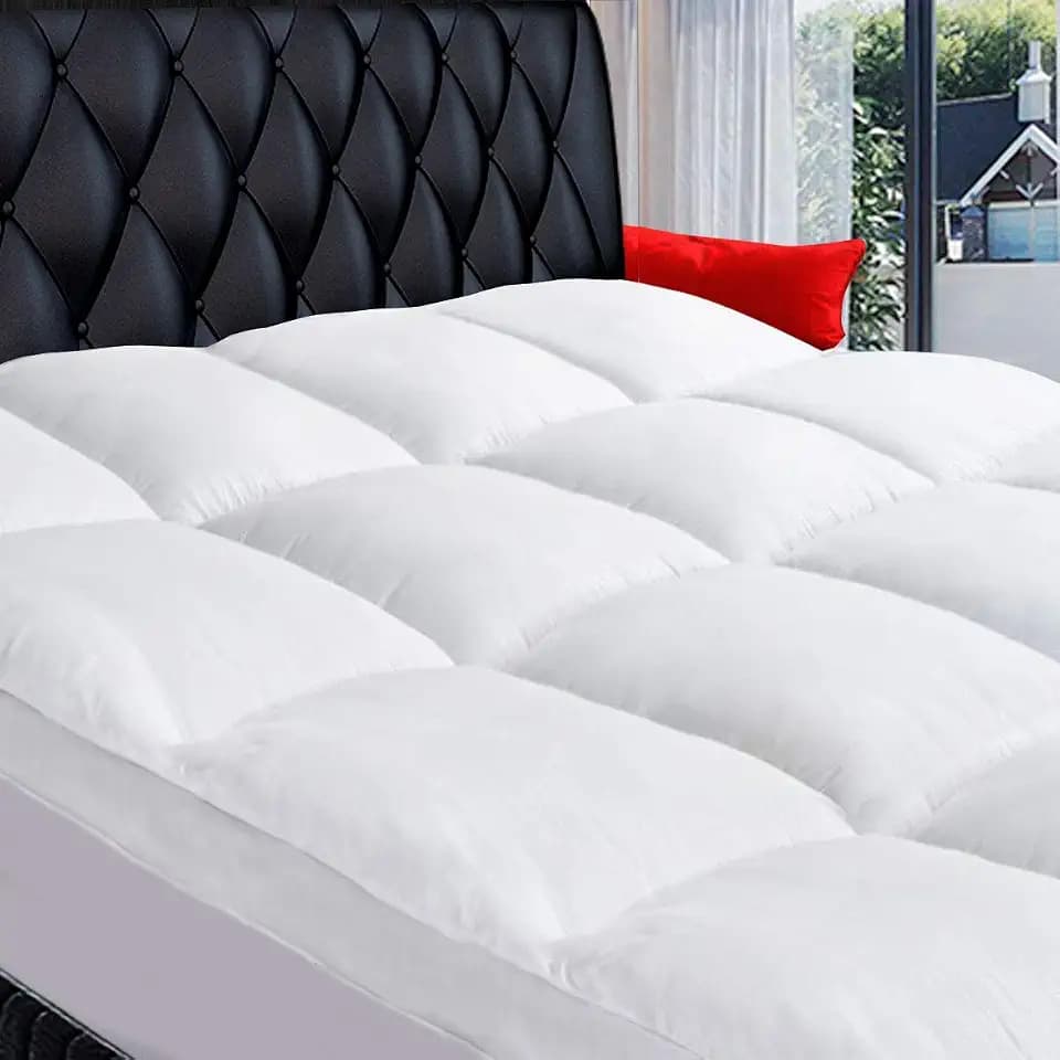 COONP California King Mattress Topper, Cotton Thick Pillow Top Mattress Pad