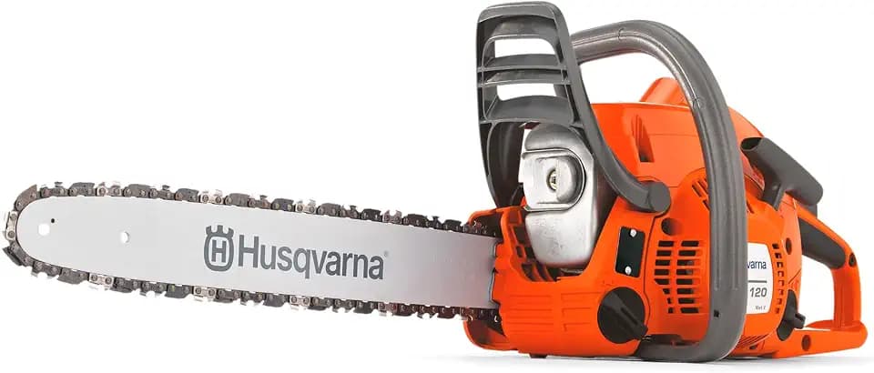 Husqvarna 120 Mark II Benzin-Kettensäge 38,2 cc X-Torq® Motor, 14″ Schiene