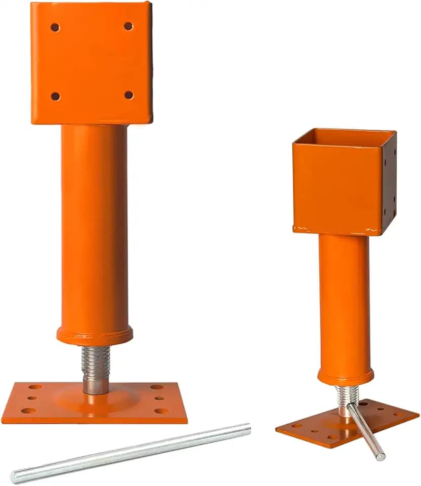 4x4 Screw Jacks, 14.5" - 18.5" Adjustable House Floor Jacks for Leveling