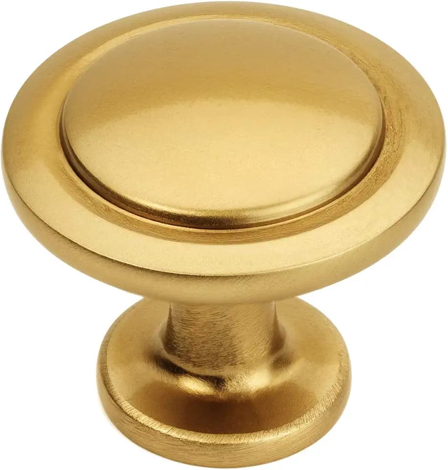 Cosmas 10 Pack 5560GC Gold Champagne Knob 1-1/4 Inch Diameter