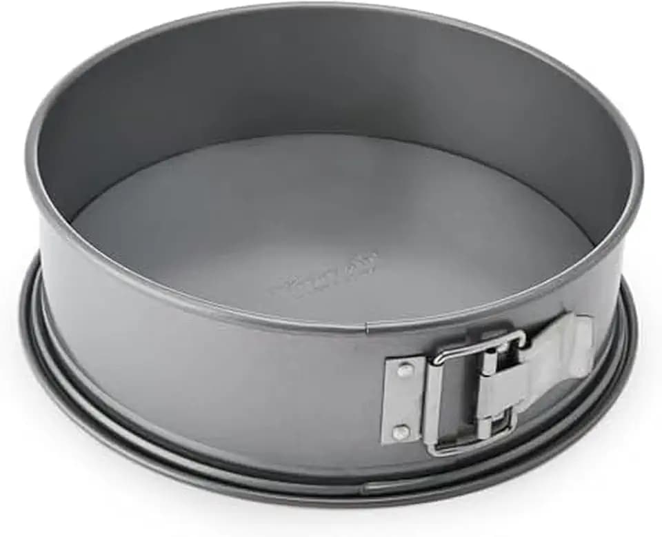 KitchenAid Nonstick Swiss Engineered Aluminized Steel Springform Pan, Dishwasher Safe, Contour Silver, 9 Inch