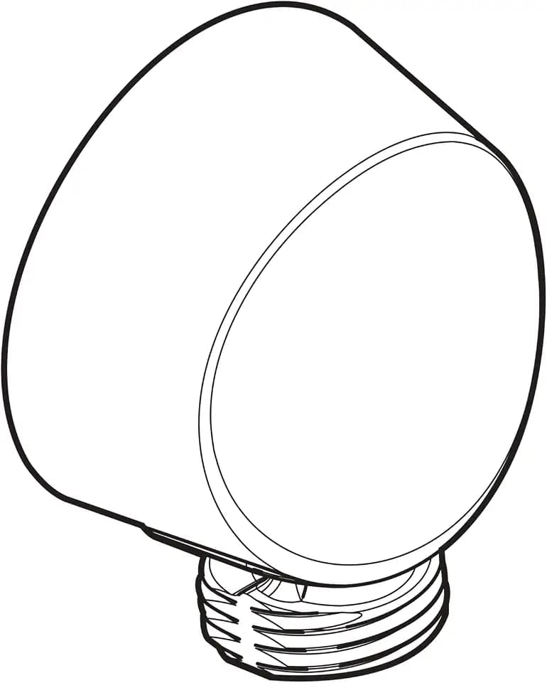 Moen Round Wrought Iron Drop Ell Handheld Shower Wall Connector, A725WR