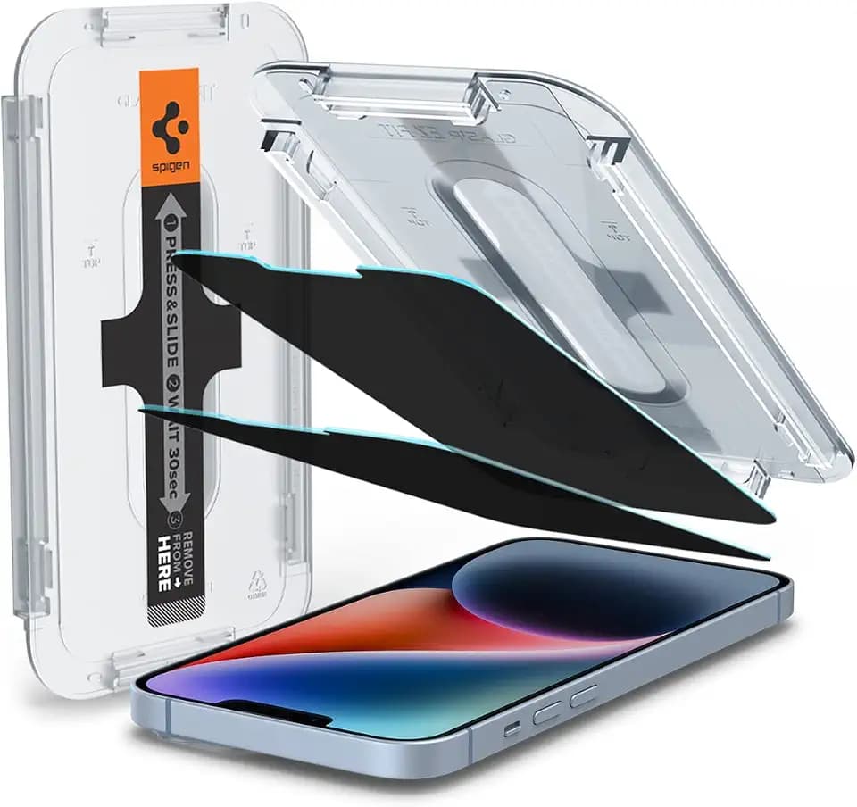 Spigen GlasTR EZ FIT Privacy Screen Protector for iPhone 14 Plus/13 Pro Max