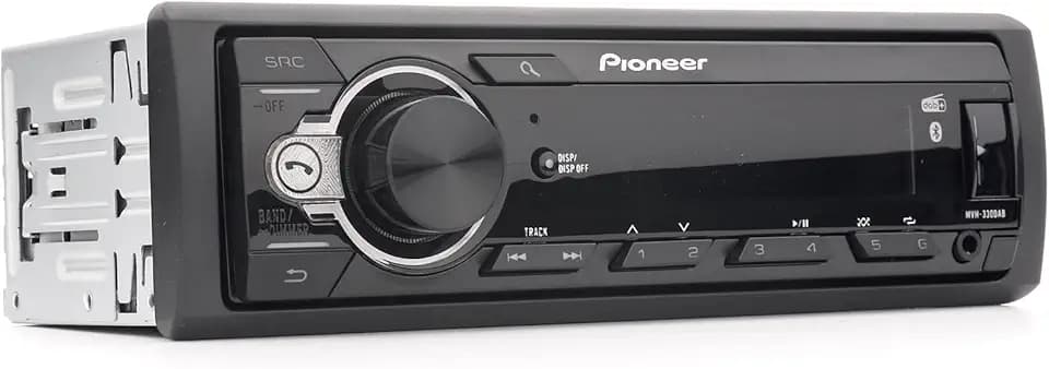 Pioneer MVH-330DAB, 1DIN Autoradio mit RDS und DAB+, USB, AUX-Eingang, Bluetooth, geringe Einbautiefe