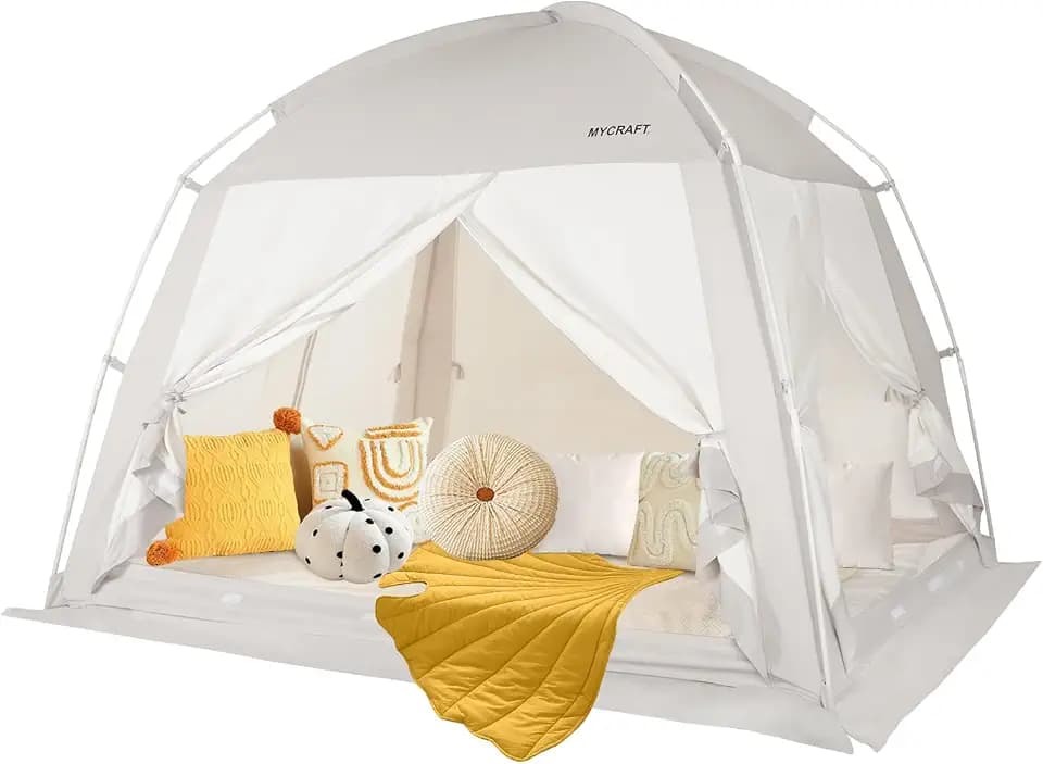 Bed Tent Canopy for Privacy, Light-Reducing,4 Doors