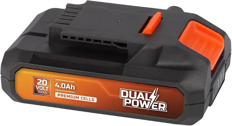 Power Plus Dual Power Akku POWDP9024-20V, 4,0Ah - für 20V-Werkzeuge - Leistungsanzeige-LEDs - Akku-Plattform - Ideal für Akkuschrauber, kleine Bohrmaschine, Bohrschrauber UVM