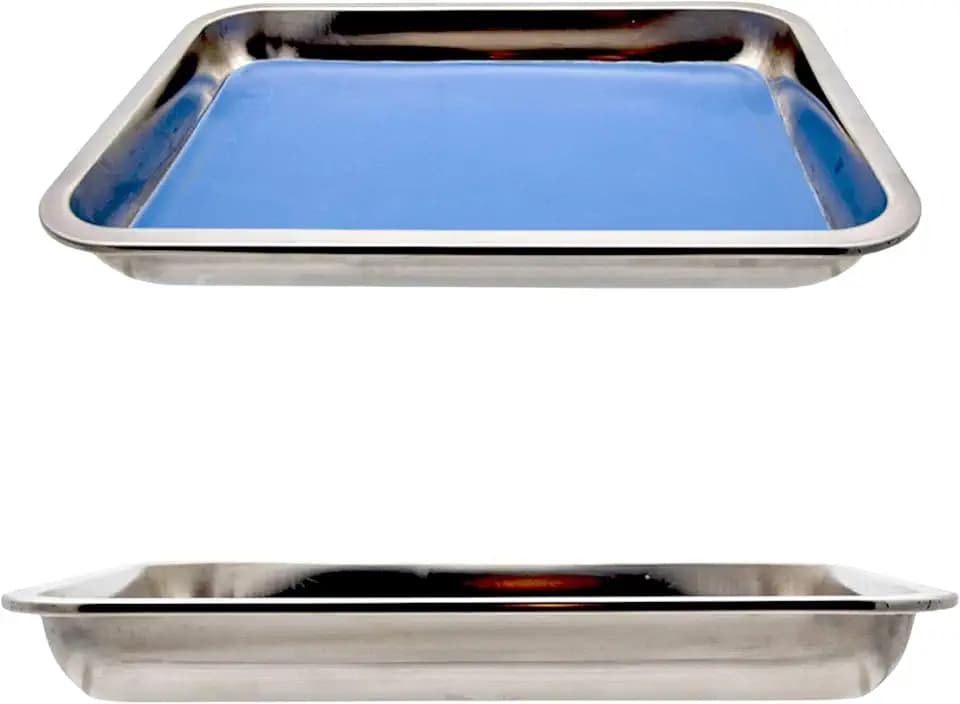 Lab Dissecting Pan with Plastisol Liner, 11 x 7 x 1.5 in