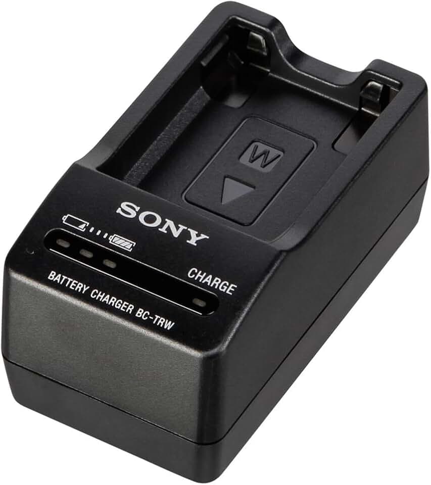 Sony BC-TRW Reiseladgerät (für Lithium-Ionen Akkus der W-Serie, u.a. NP-FW50 für Alpha, Cyber-Shot, Handycam, NEX)