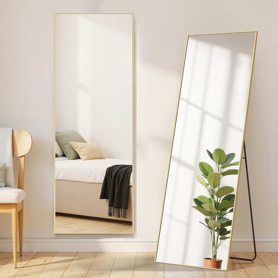 16"x59" Mirror Full Length, Upgraded Body Wall Mirrors