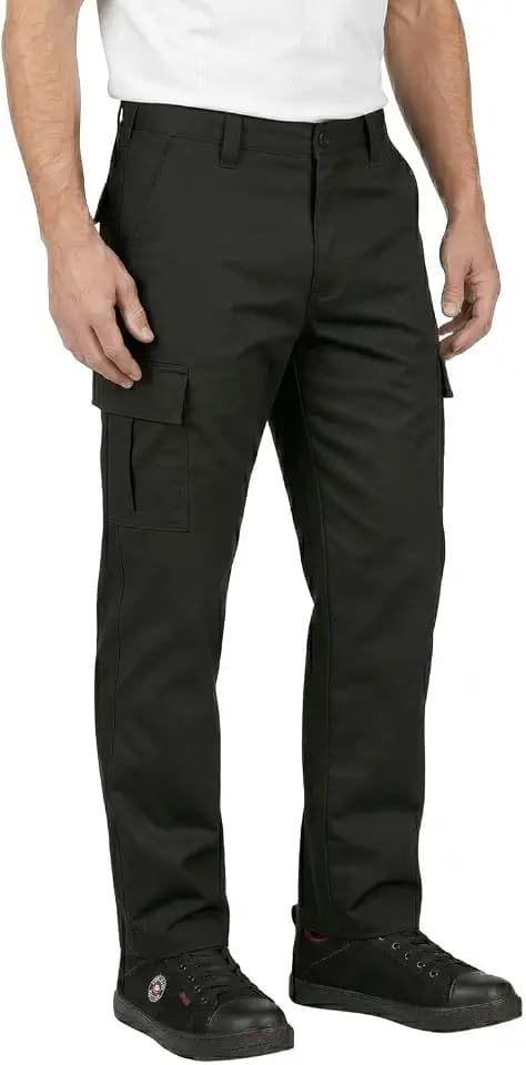 Lee Cooper Herren Cargo Arbeitshose 245 GSM – Workwear Hose Strapazierfähig Multi Taschen Pflegeleicht, Sicherheits Arbeitshose Regular Fit mit Knopf & Reißverschluss