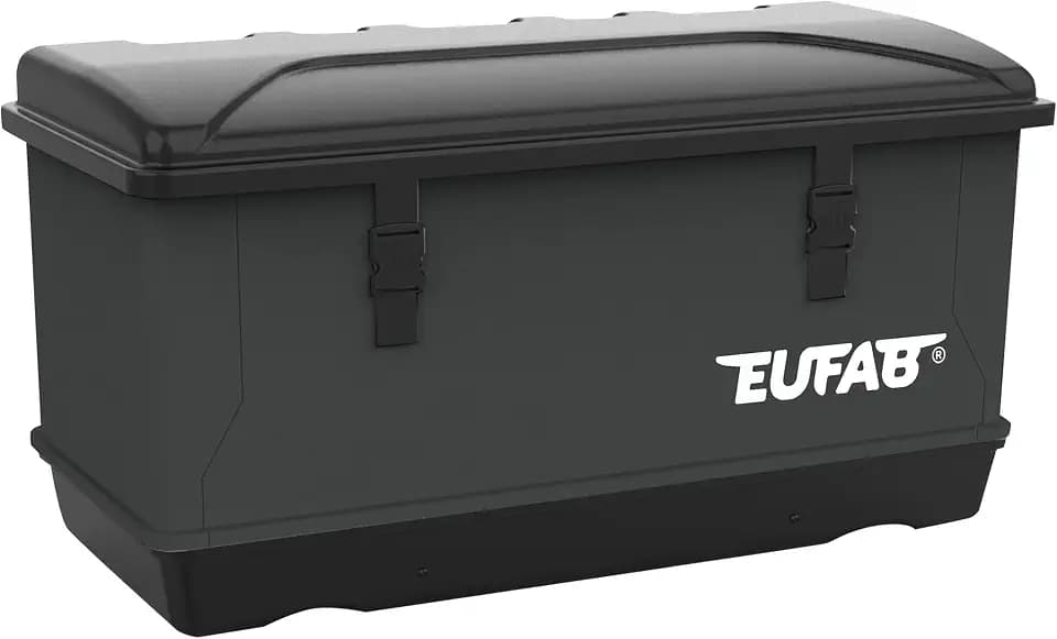 EUFAB 11651 Transportbox für Fahrradträger 350 l, Schwarz