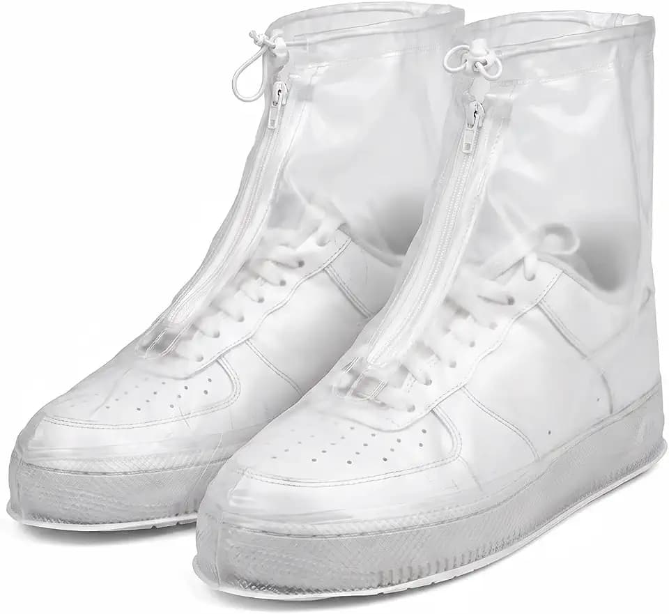 Waterproof Shoe Covers, Rain Shoe Covers Transparent Reusable Non Slip Shoe Cover for Outdoor Women and Men
