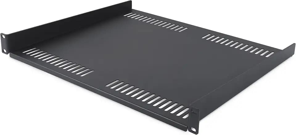 StarTech 1HE Fachboden Belüftet, 16 Zoll Tief, 14kg (CABSHELFV1U-16-RACK)
