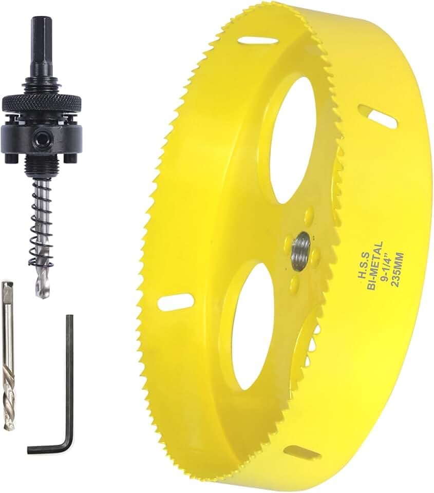 9-1/4 Inch Bi-Metal Hole Saw with Arbor