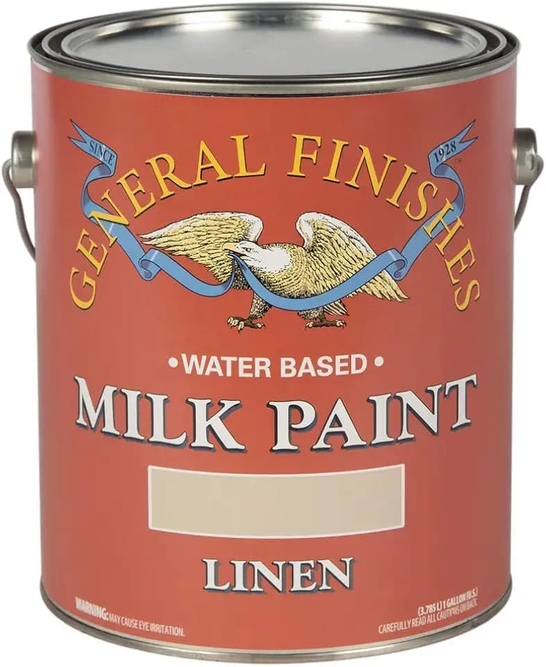General Finishes Water Based Milk Paint, 1 Gallon, Linen