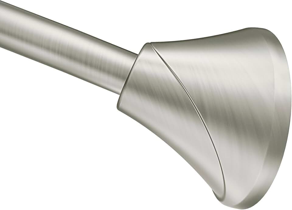 Moen Curved Tension Shower Curtain Rod 57–60 in., CSR2172BN