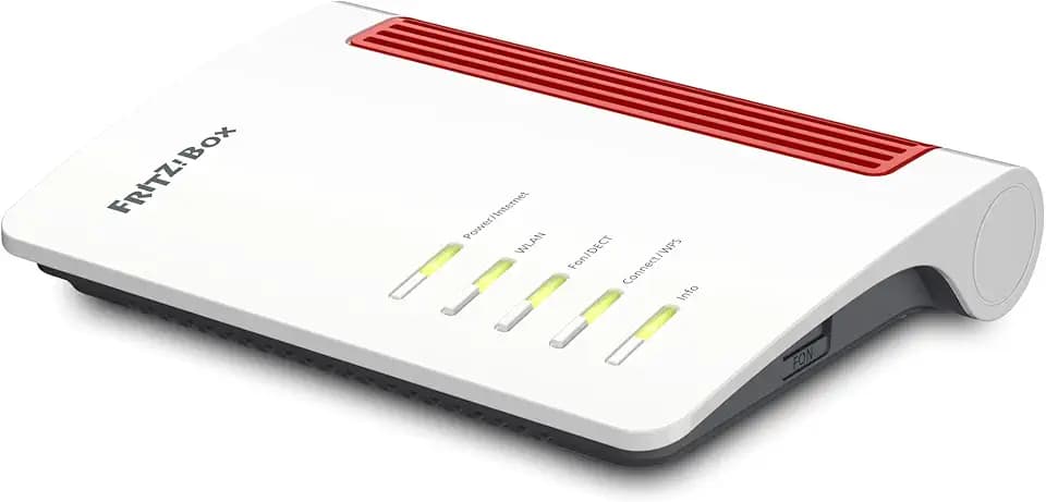 FRITZ!Box 7690 international (Wi-Fi 7 DSL-Router mit 5.760 MBit/s (5GHz) & 1.376 MBit/s (2,4 GHz), bis zu 300 MBit/s mit VDSL-Supervectoring, WLAN Mesh, DECT-Basis, internationale Version)