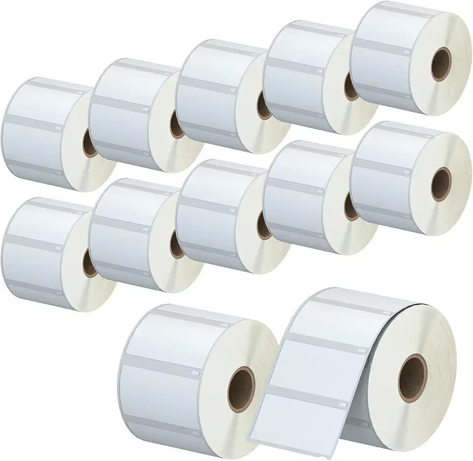 12 Rolls 12000 Pcs Compatible with Dymo 30334 2-1/4"x1-1/4 Address/Barcode Label (Not for Dymo 550, 5XL), LabelChoice Direct Thermal Stickers Replacement Used for Labelwriter 450,450 Turbo,4XL