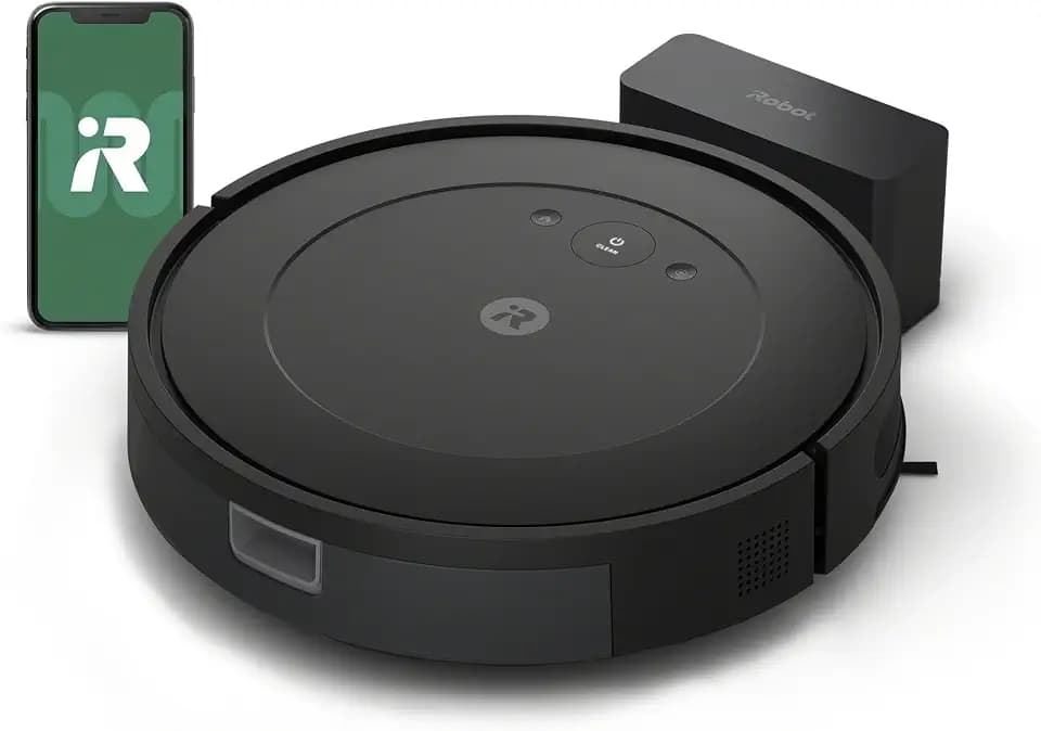 iRobot Roomba Vac Robot Vacuum (Q0120) - Easy to use, Power-Lifting Suction, Multi-Surface Cleaning, Smart Navigation Cleans in Neat Rows, Self-Charging, Alexa