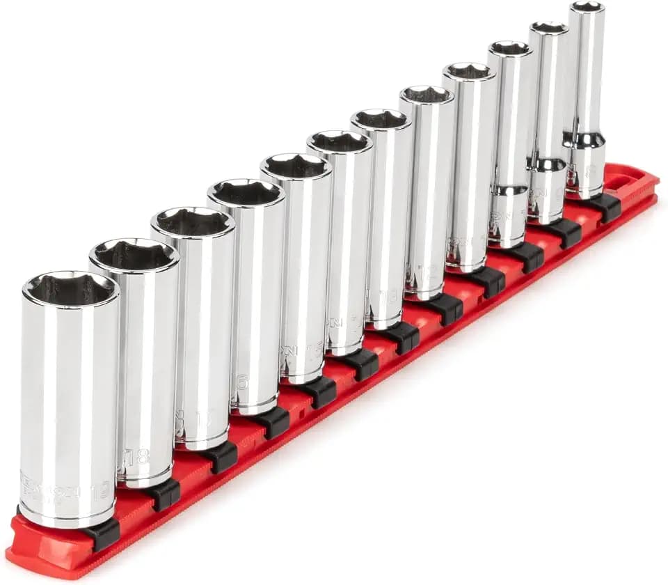 TEKTON 3/8 Inch Drive 6-Point Socket Set, 12-Piece | SHD91106
