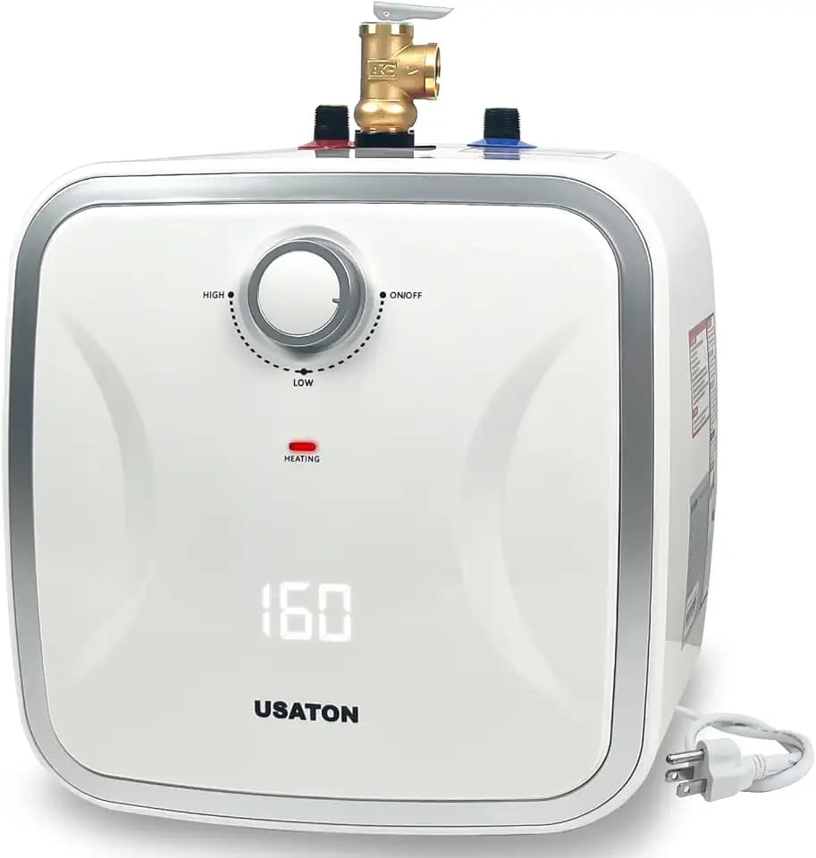 4 Gallon Electric Mini Tank Water Heater, Under Sink Water Heater 110V