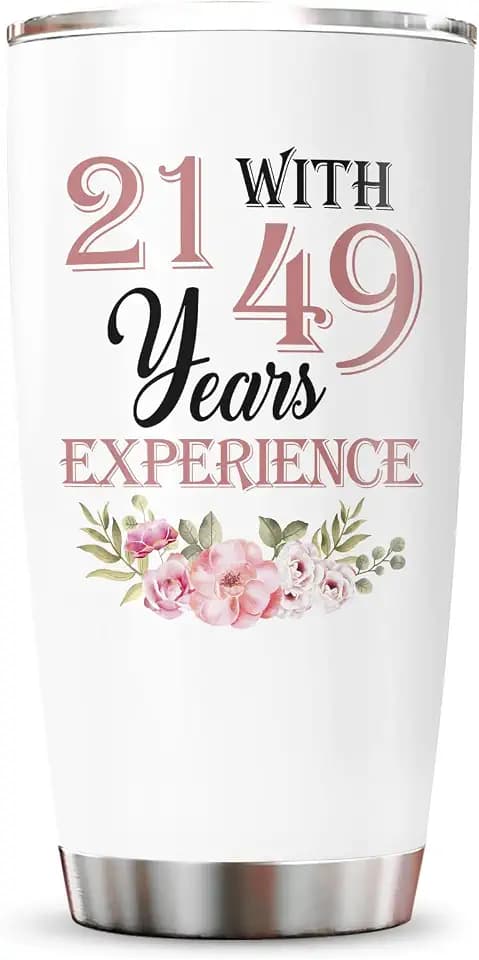 70th Birthday Gifts for Women, 70 Year Old Birthday Tumbler (20oz)