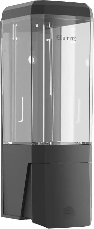 Shampoo Conditioner Body Wash Dispenser Single Chamber for Replacement Label Optional Black Pump Clear Bottle