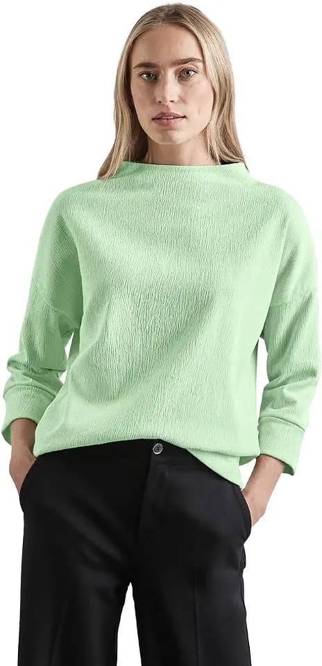 Street One Damen A322356 LTD QR Cosy Structure Shirt (1er Pack)