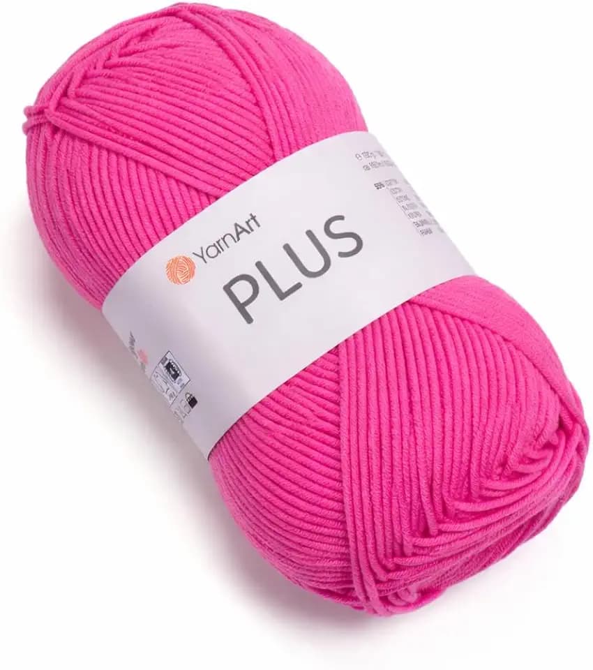 YarnArt J. Plus Yarn, 55% Cotton 45% Polyacrylic, 100 g (3.5 oz), 160 m (174 yds), Yarn Weight: 4 : Worsted-Aran (42)