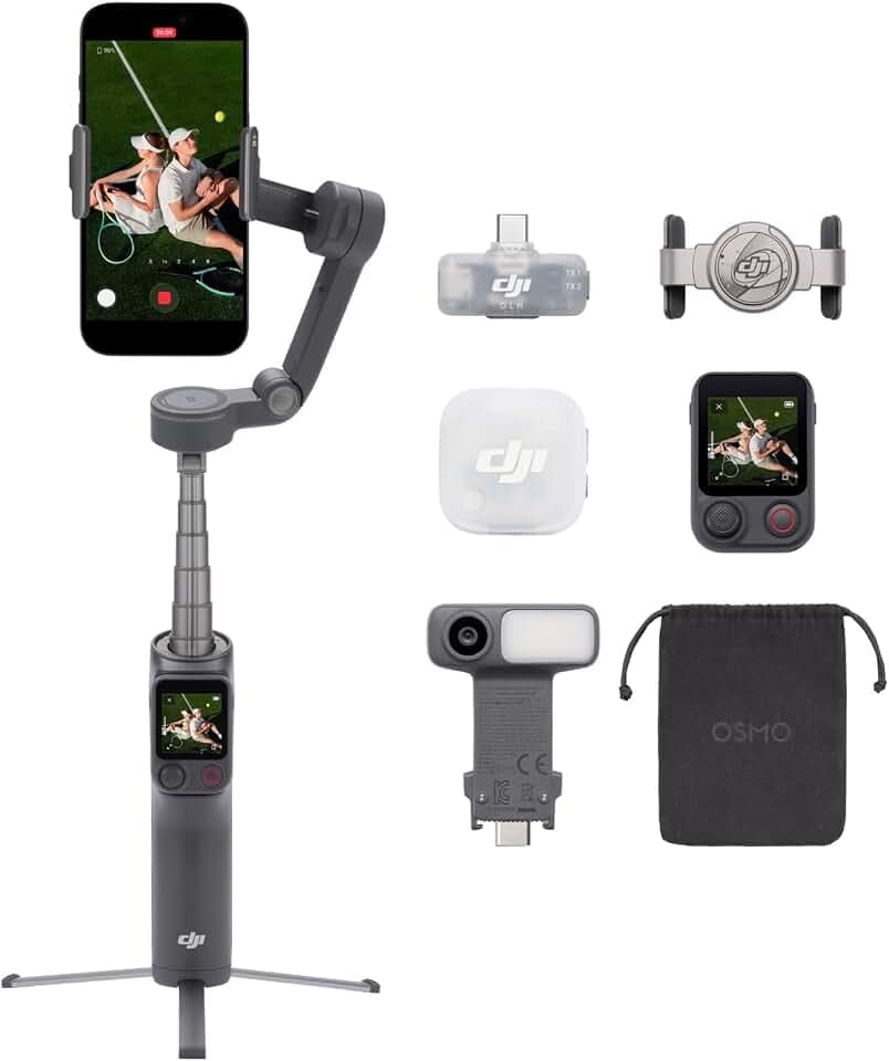 Osmo Mobile 8P + Mic Mini 2 Sender, Handy-Gimbal, Funkmikrofon