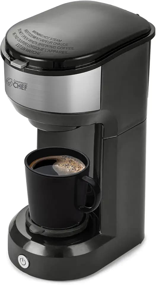 Commercial CHEF Single Serve Coffee Maker, 13-Ounce Water Tank, CHCM1B