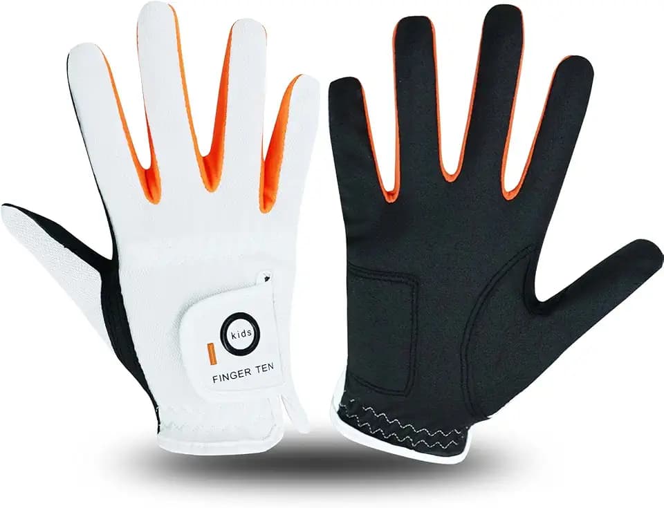 FINGER TEN Golf Gloves for Kids Boys Girls 1 Pair