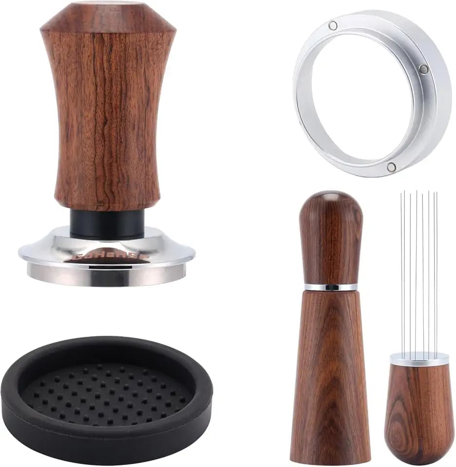 58mm Espresso Accessories Kit with Tamper, WDT Tool and Funnel