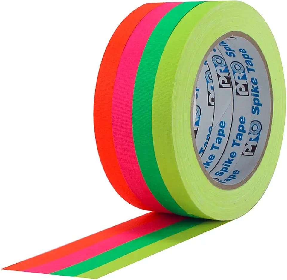 Pro Tapes Pro Spike Stack 1/2 x 20 Yard (4) Flourescent Variety