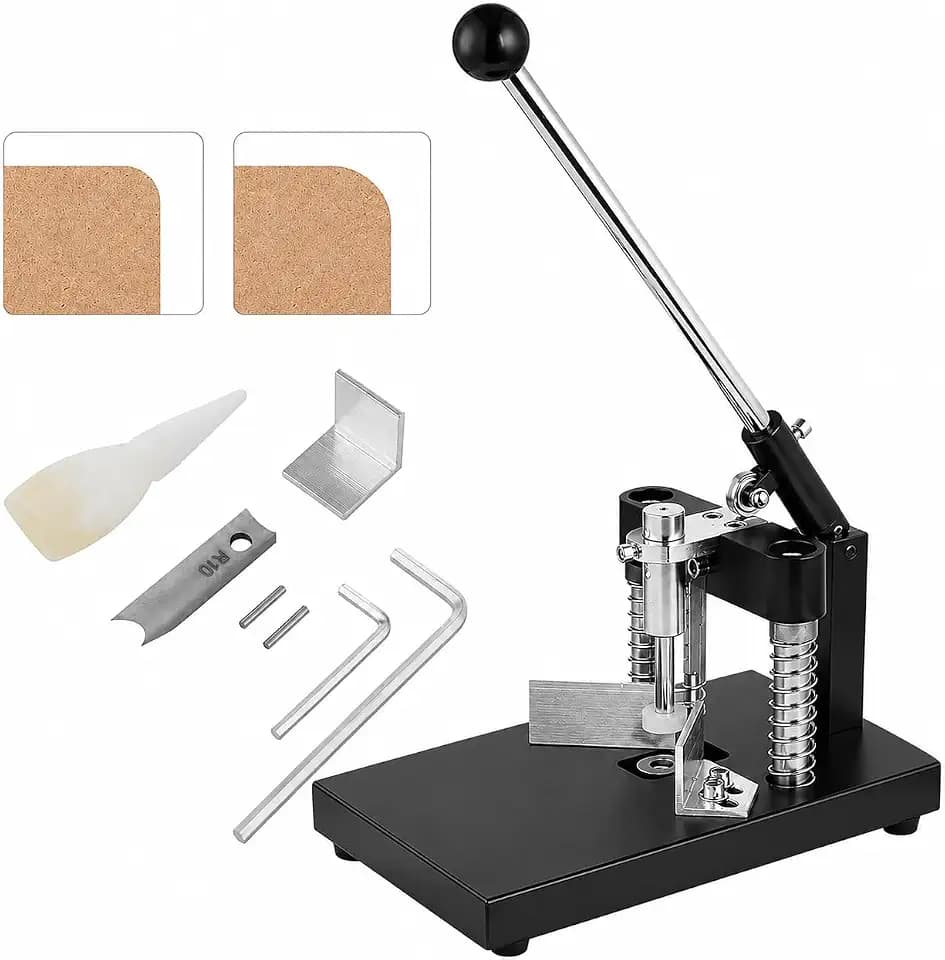 Heavy Duty Corner Rounder Punch, R6/R10 Dies, 1.2 in Capacity