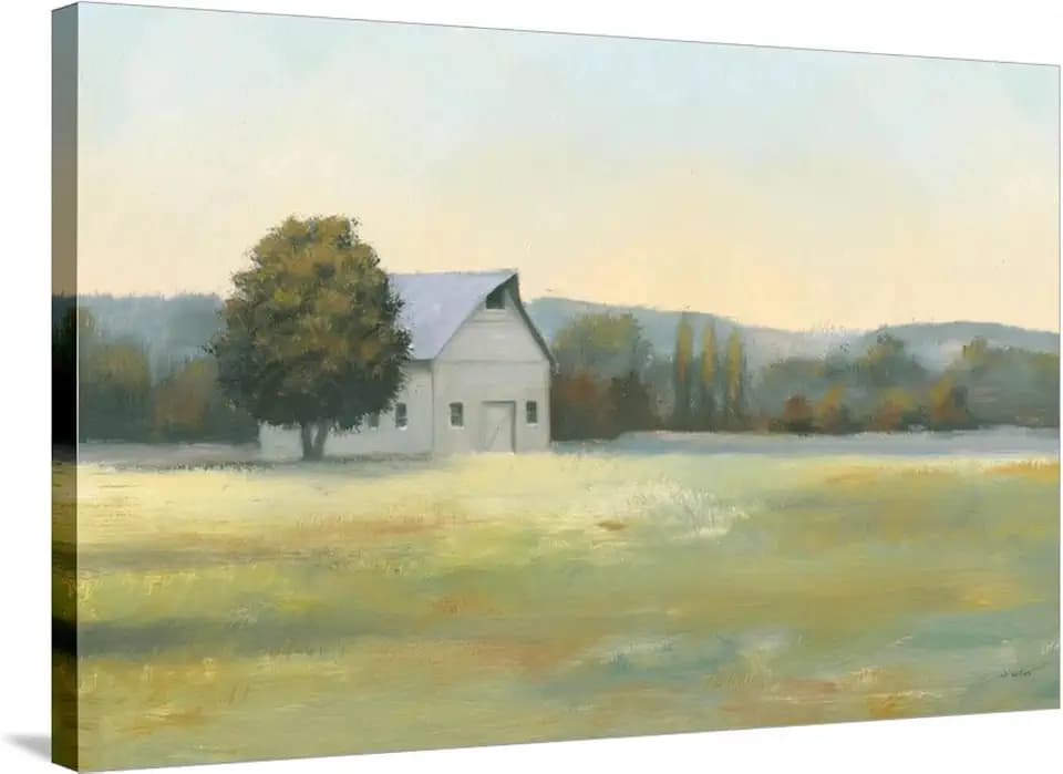 ART.COM Stretched Canvas Print Morning Meadows II by James Wiens, 36" x 24"