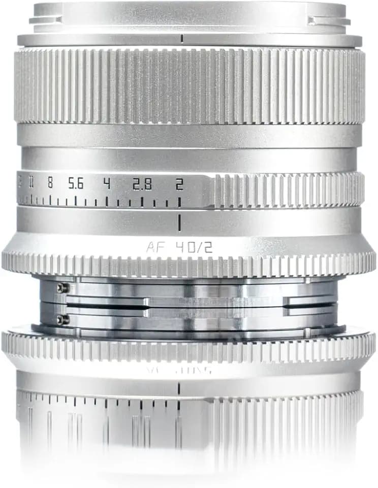 TTArtisan Autofokus, 40 mm, F2.0, Metallgehäuse, kompatibel mit Nikon Z-Halterung (Vollformat), Silber