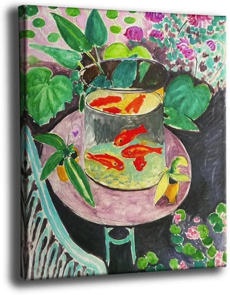 Henri Matisse Goldfish Wall Art Prints Famous Painting Aesthetic Poster