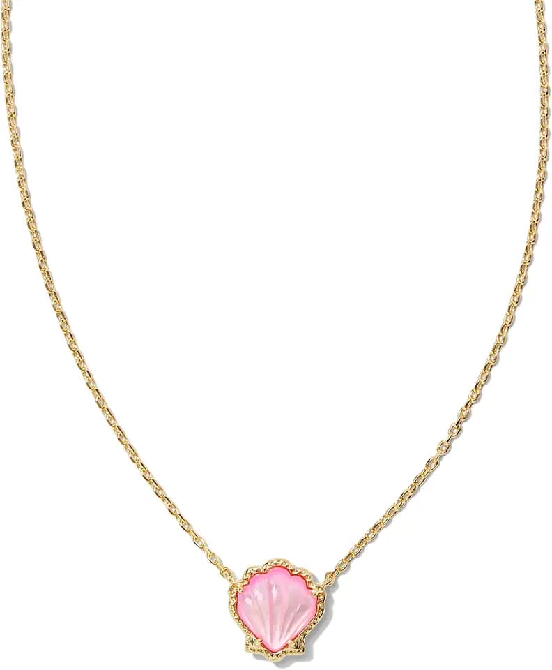 Kendra Scott Brynne Shell Short Pendant Necklace, Fashion Jewelry for Women
