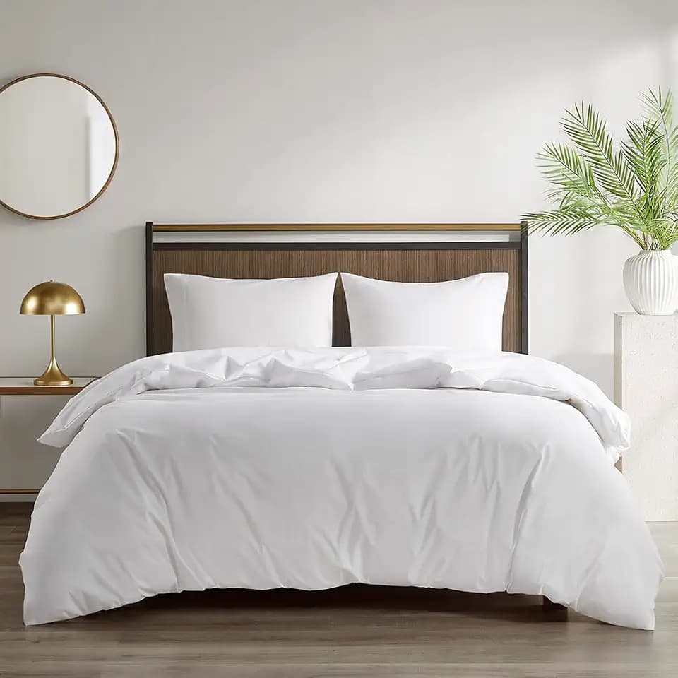 Sleep Philosophy Waterproof Comforter Protector, Full/Queen, White