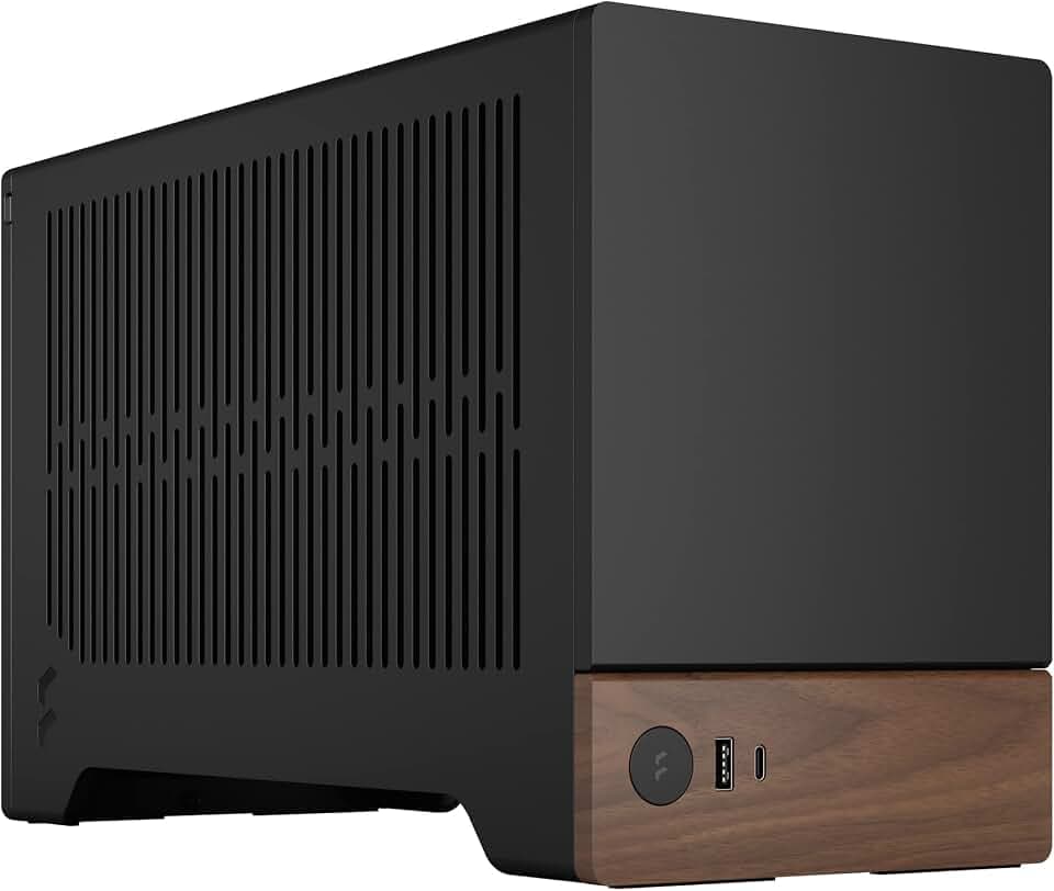 Fractal Design Terra Graphite - mITX SFF PC-Gehäuse - Walnussholz