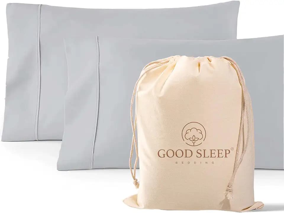 1000 TC Standard Pillowcases Set of 2 100% Egyptian Cotton Pillow Cases