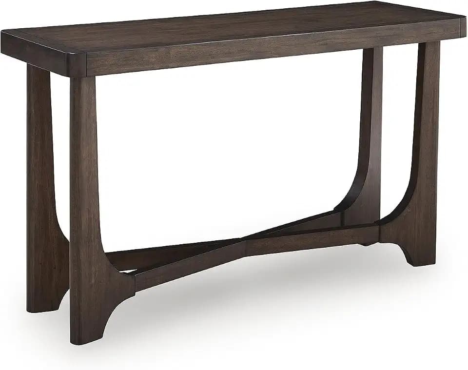 Signature Design by Ashley Korestone Contemporary Sofa Console Table, Dark Brown