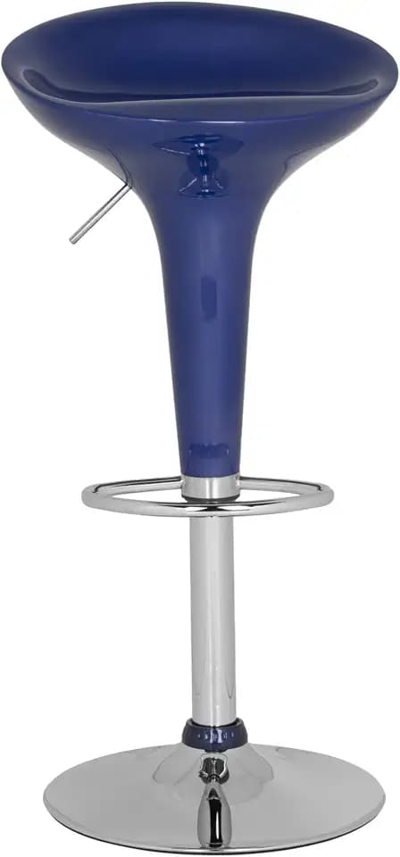 Safavieh Home Collection Sacha Navy Blue Adjustable Swivel Gas Lift 23.2-31.7-inch Bar Stool